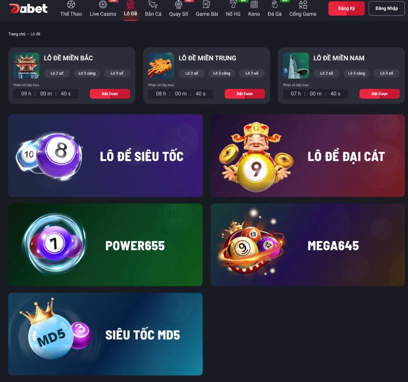 Dabet – nền tảng lô đề được yêu thích