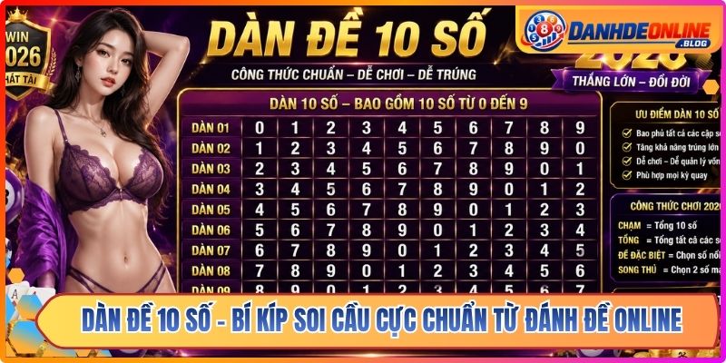 Dàn Đề 10 Số - Bí Kíp Soi Cầu Cực Chuẩn Từ Đánh Đề Online